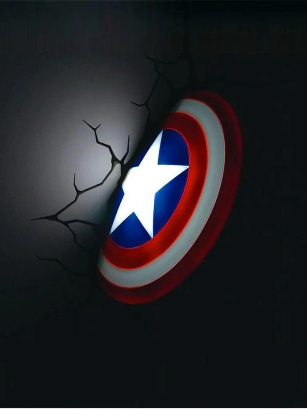 Marvel Red, White & Blue Captain America Shield Wall Decor